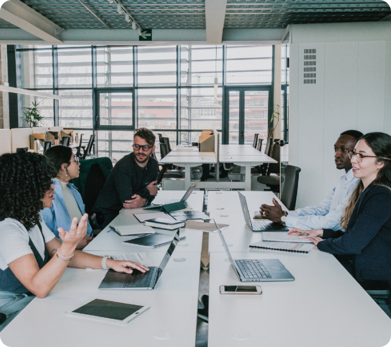 The IT-TECH team in a meeting